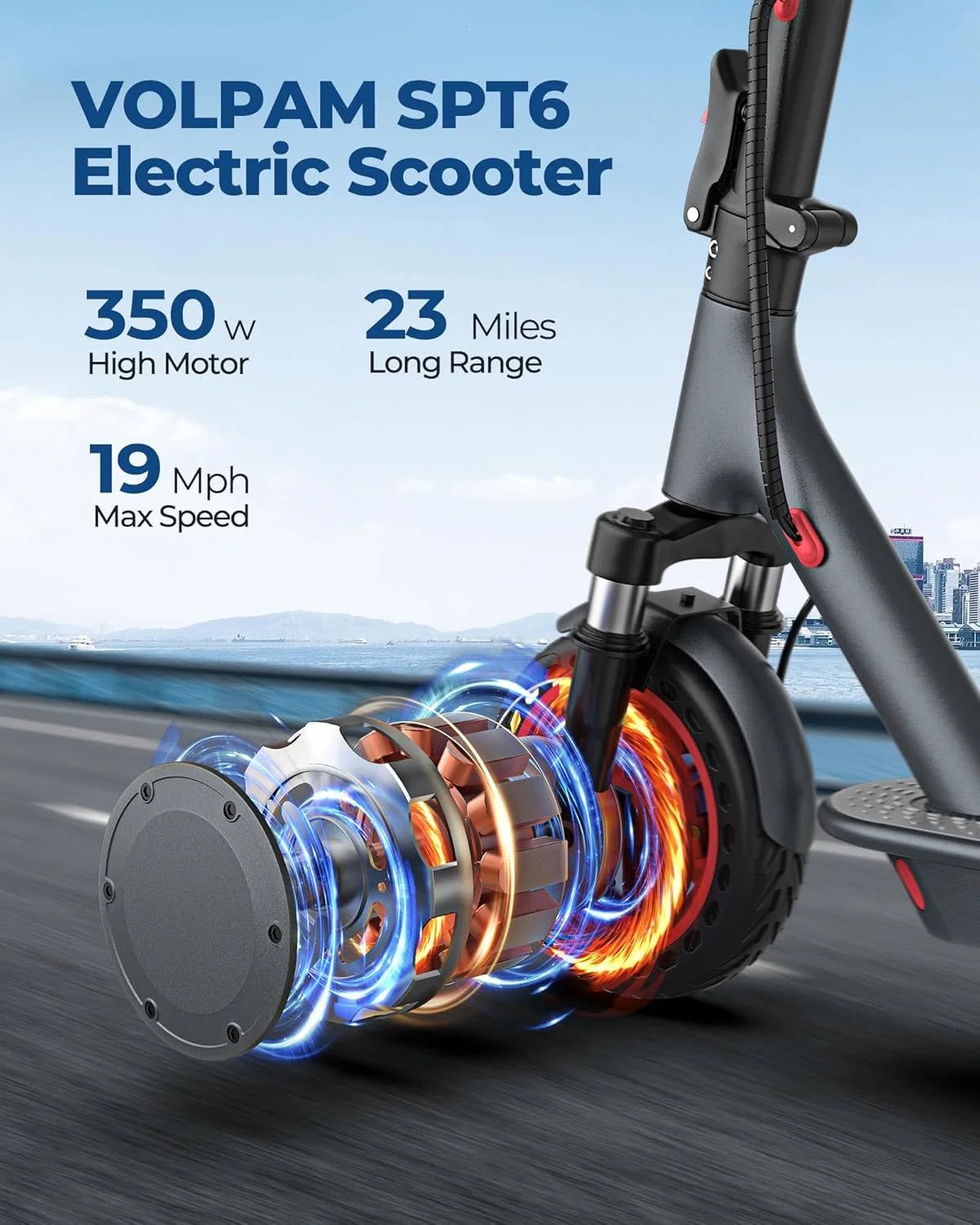 AOVOPRO AP07 Electric Scooter With App Control 23 Mile Range
