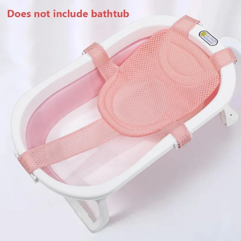 Baby Bath Net Mat With Adjustable Pillow Seat Cushion