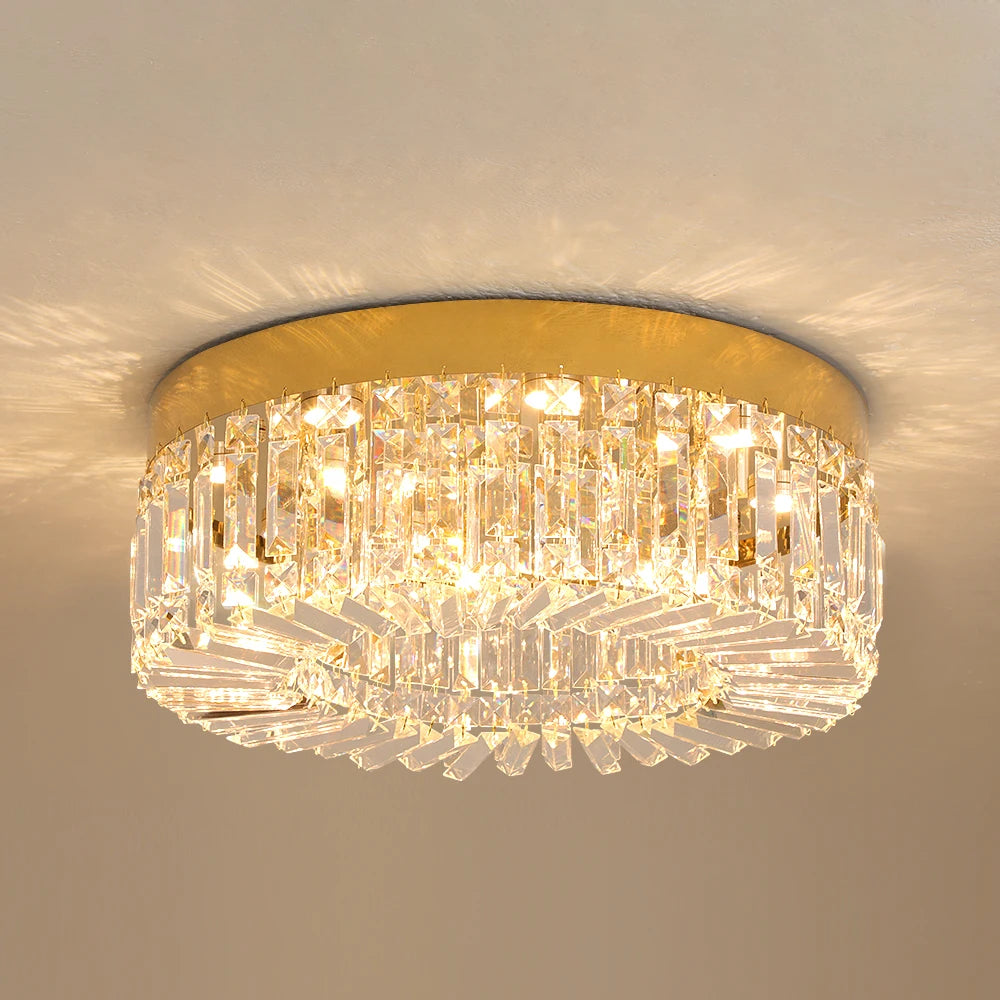 VETRULUS Crystal Ceiling Lamp Modern Led Chandelier For Living Room