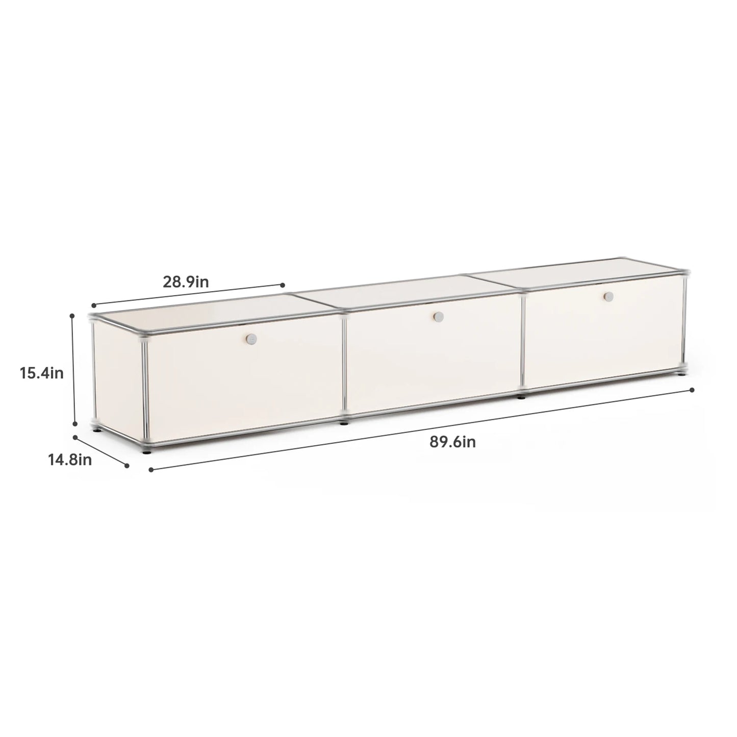 Modern Stainless Steel Storage Cabinet And TV Stand