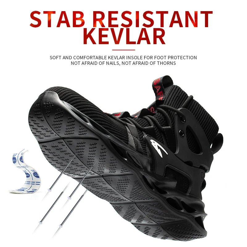Breathable Safety Shoes For Men With Anti Puncture Protection