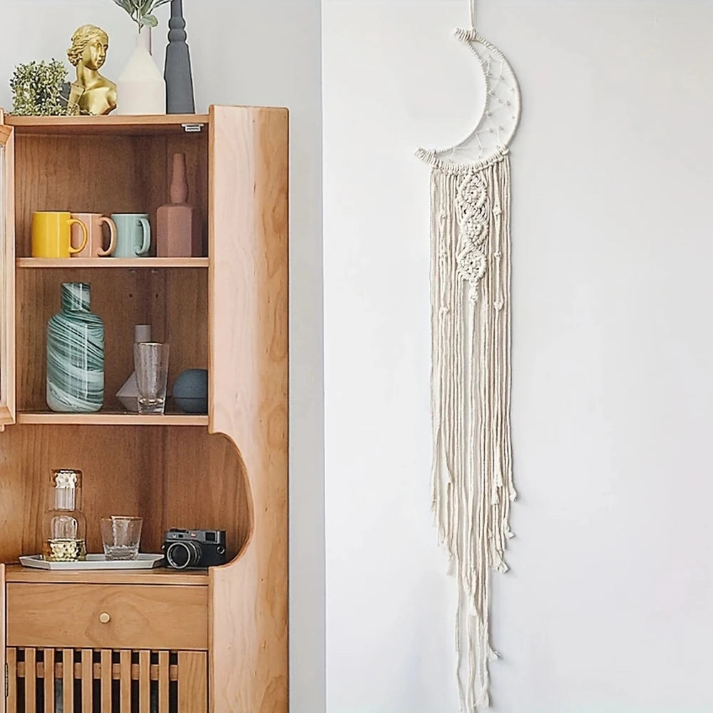 Dromenvanger Star and Moon Woven Pendant Home Decor Bedroom