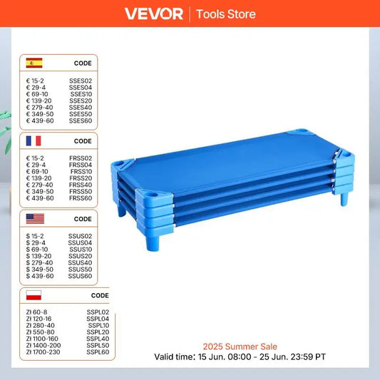 VEVOR Stackable Kiddie Cots Pack Of Four Or Six For Preschool Daycare