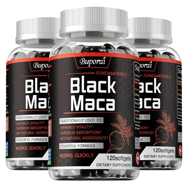 Pslalae Black Maca Supplement Buporai Energy Endurance