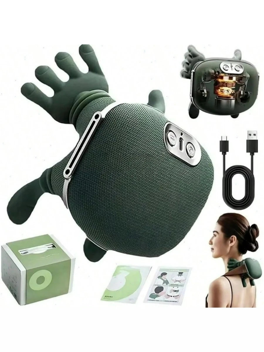 4D Shiatsu Neck And Shoulder Massager With Heat Deep Kneading