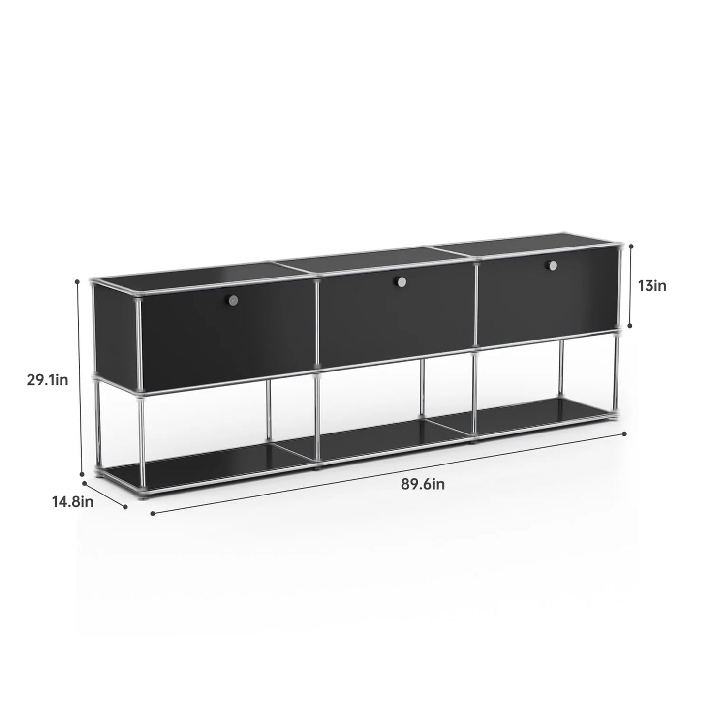 Modern Stainless Steel Storage Cabinet And TV Stand