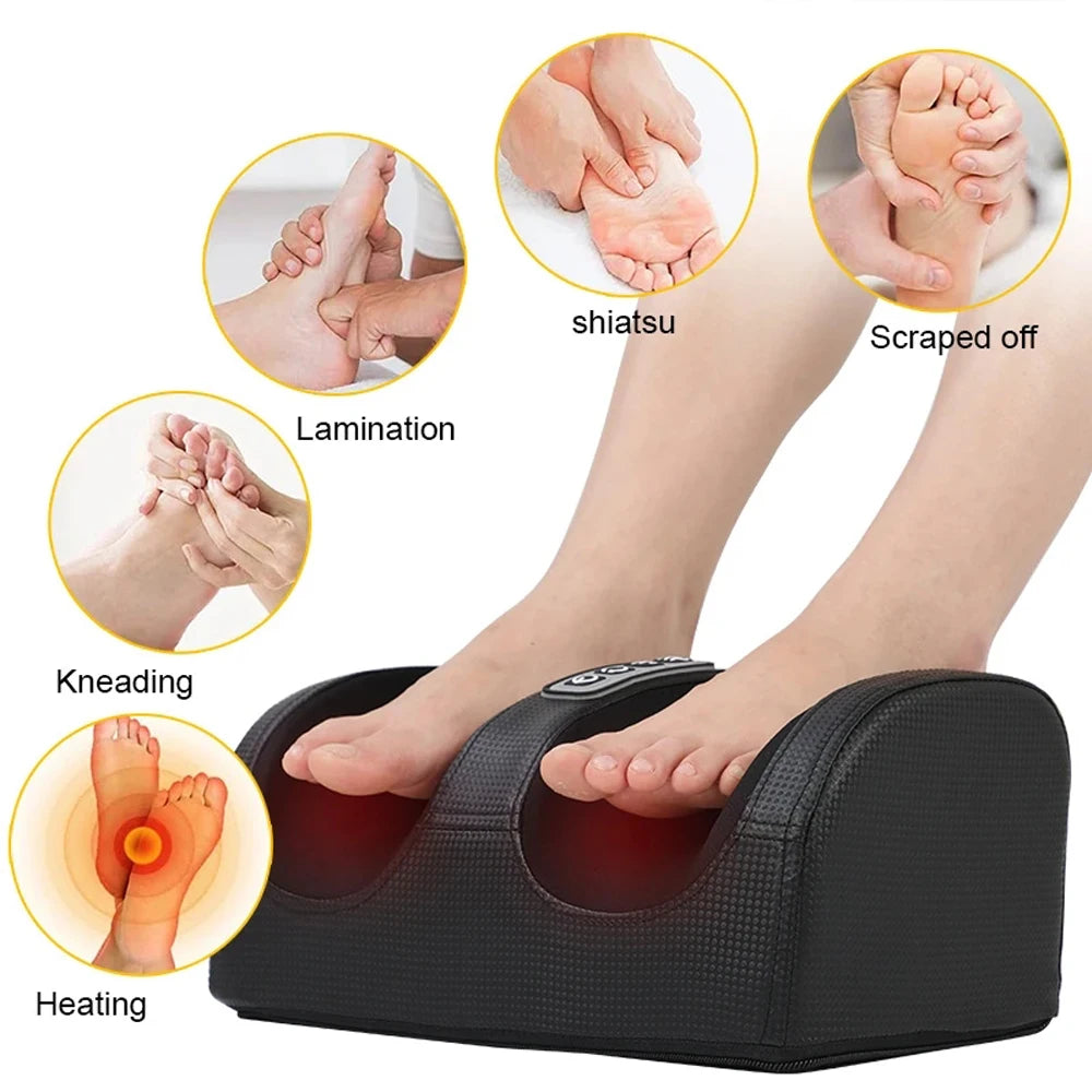 Monclique Electric Foot Massager Shiatsu Kneading Deep Tissue Relief