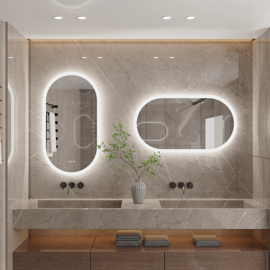 LUVODI LED Backlit Bathroom Vanity Mirror With Touch Sensor Dimming