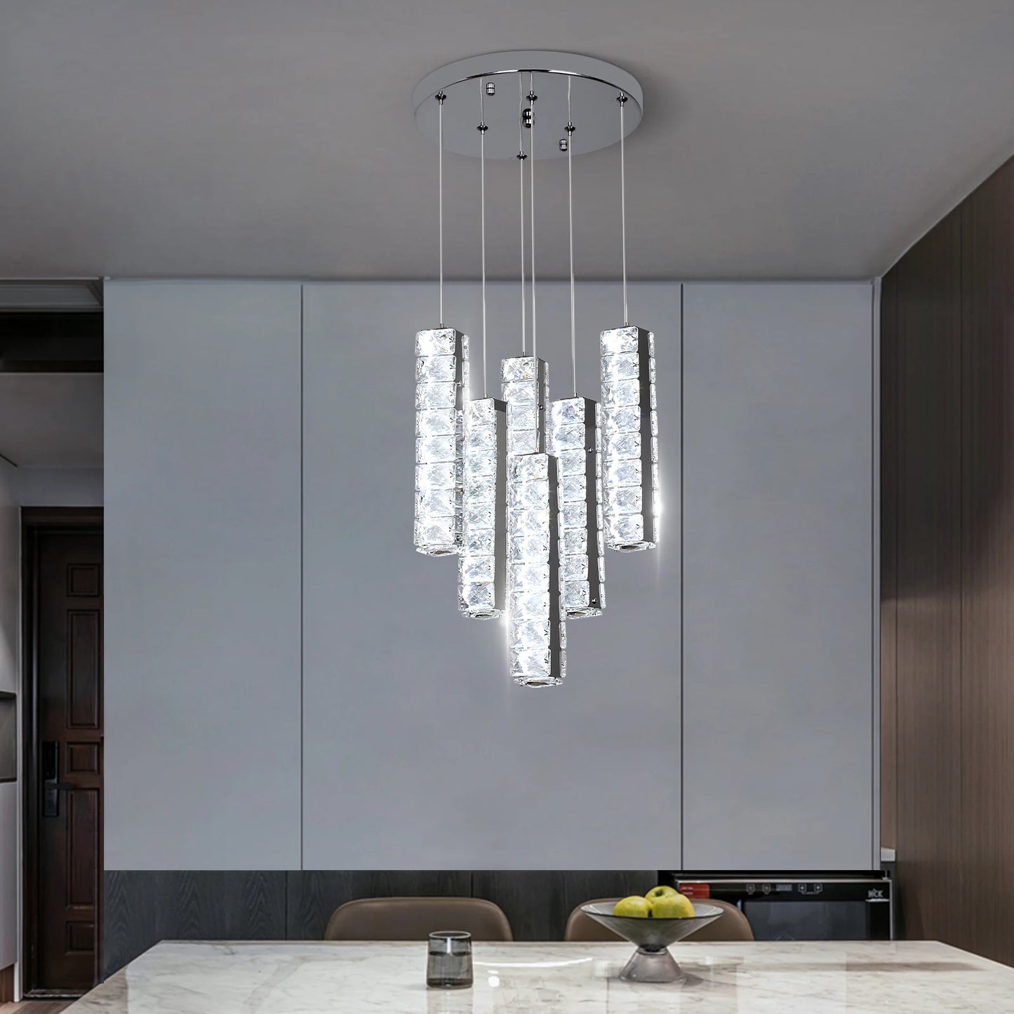 VETRULUS Nordic K9 Crystal Ceiling Pendant Lamp Living Room