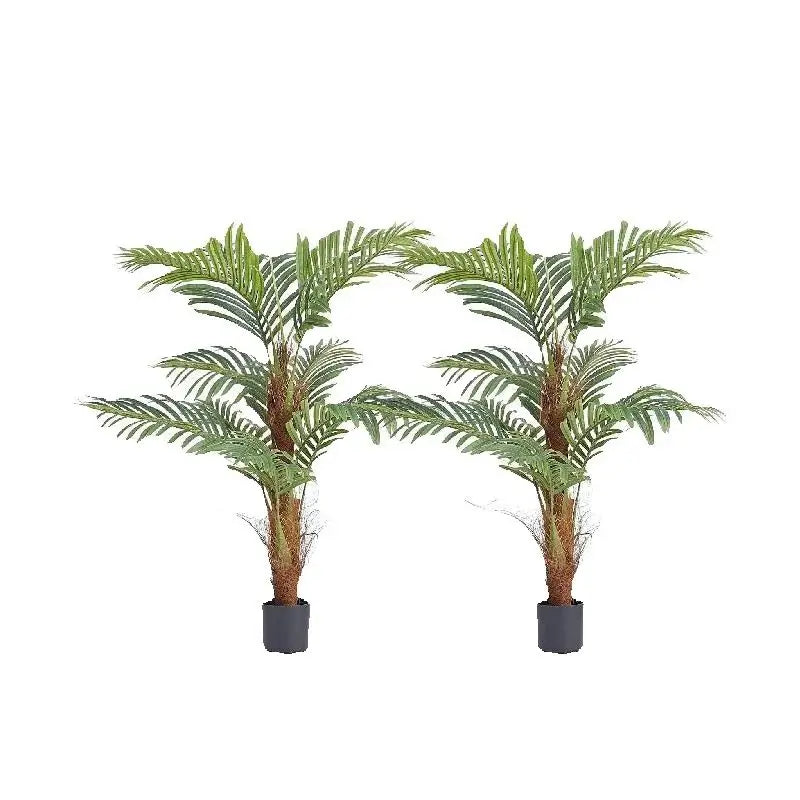 SucceBuy Artificial Palm Tree Faux Plant With Anti Tip Stability