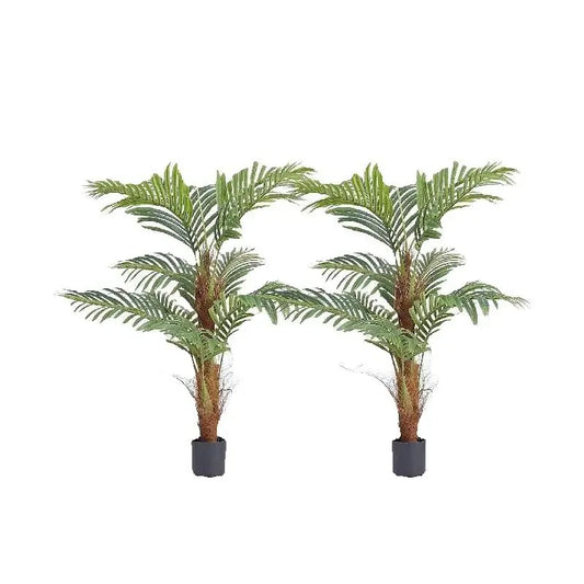 SucceBuy Artificial Palm Tree Faux Plant With Anti-Tip Protection