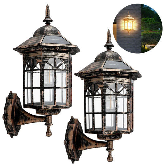 Exterior Solar LED Wall Light With Motion Sensor Outdoor