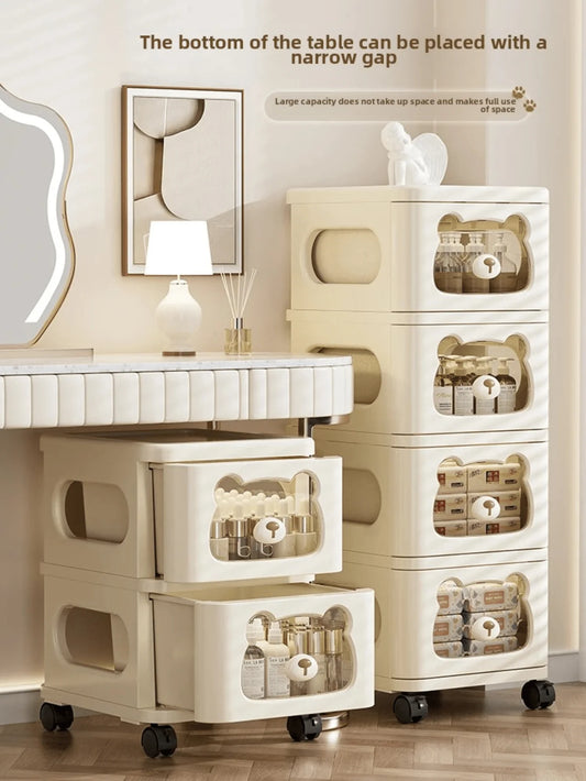 Removable Multi Layer Rolling Storage Drawers Cabinet For Home Office