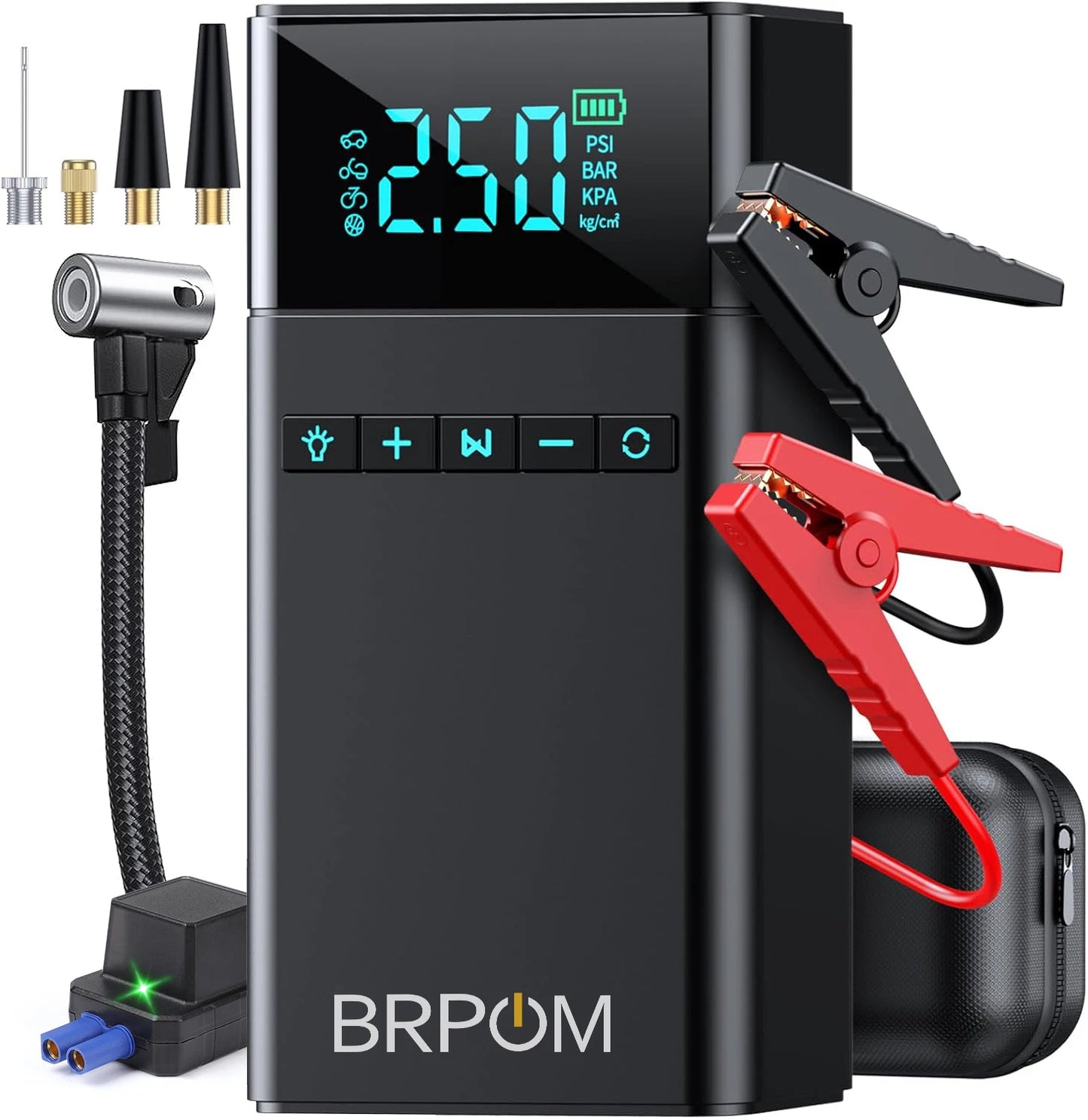 BIUBLE 4 In 1 Jump Starter Air Compressor Power Bank