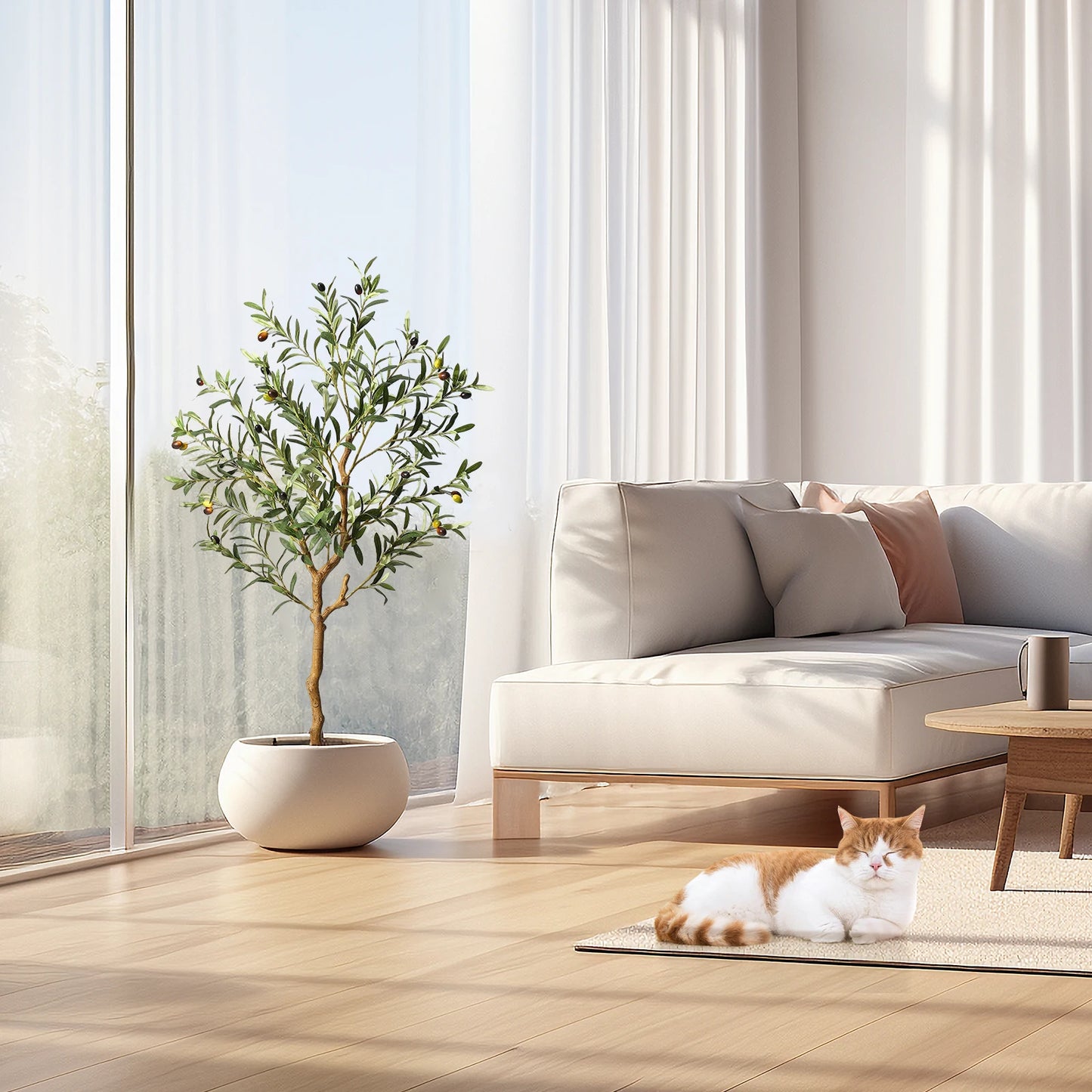 HiMISS Artificial Olive Tree In Pot For Home Decor