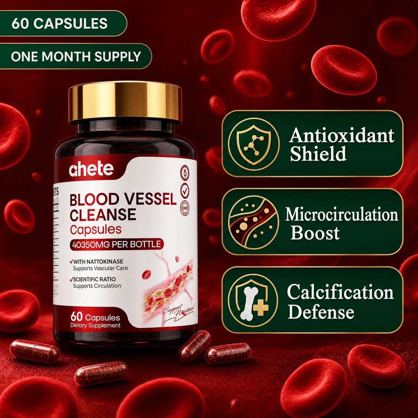 Ahete Blood Vessel Cleanse Capsules by Jiabei Health Technology