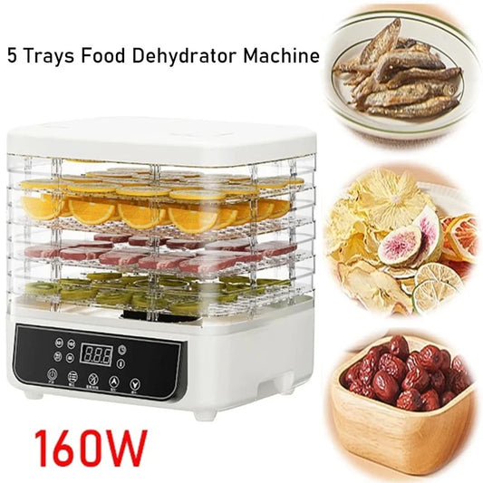 5-Layer Household Food Dryer For Fruits And Vegetables Adjustable Temperature