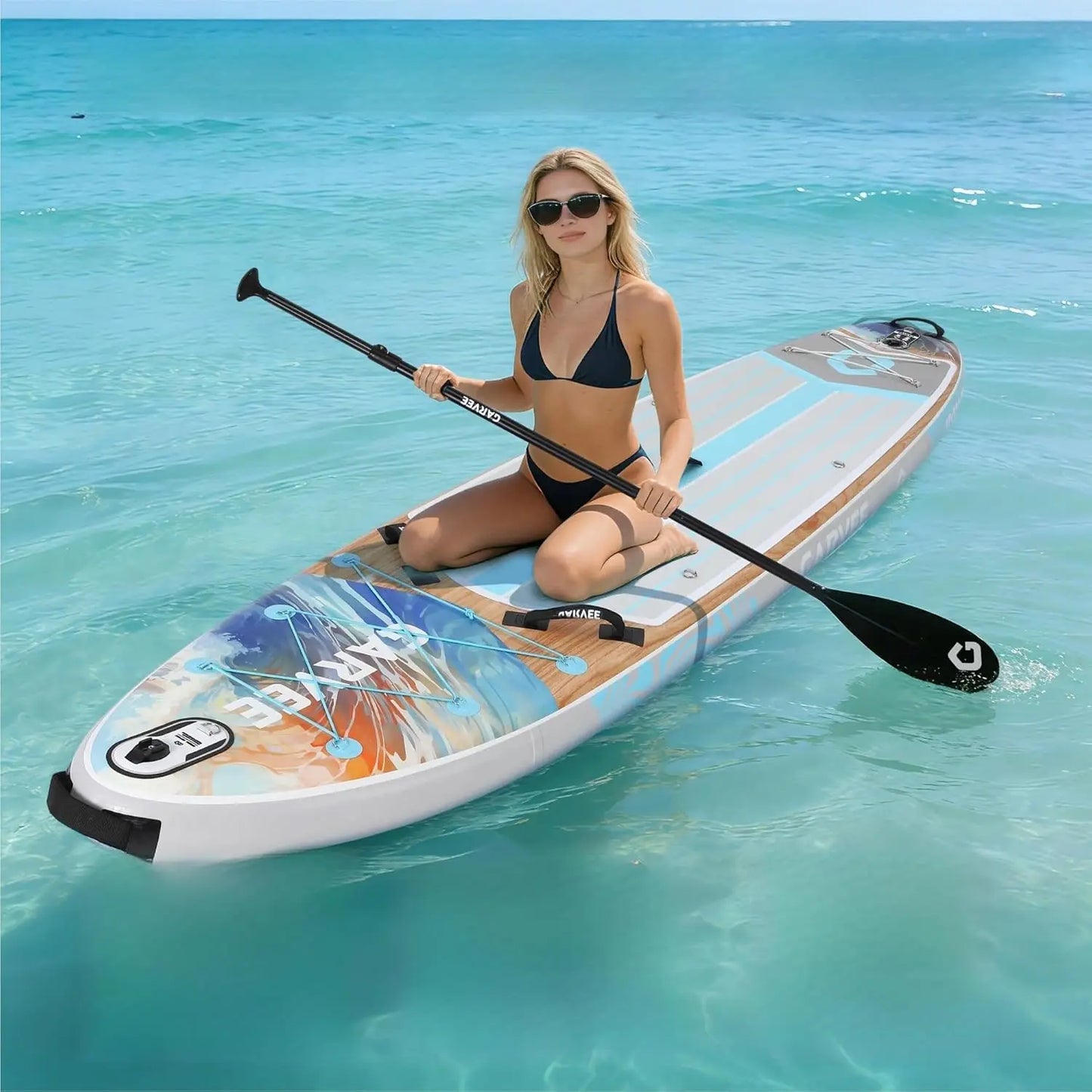 Inflatable Paddle Board With Premium Accessories, Camera Mount