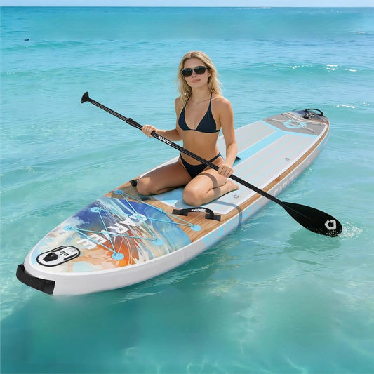 Inflatable Paddle Board With Premium Accessories, Camera Mount