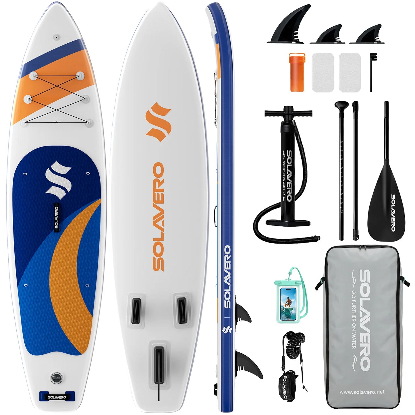 Inflatable Stand Up Paddle Board With Accessories And Carry Bag