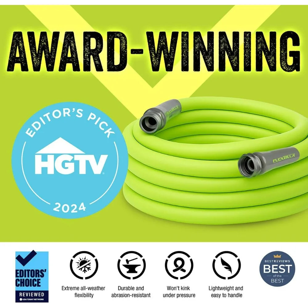 Flexzilla Garden Hose Lightweight All-Weather Leak-Free Connections