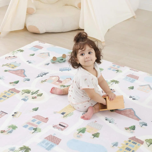 Thick Memory Foam Baby Floor Play Mat Non Slip Plush