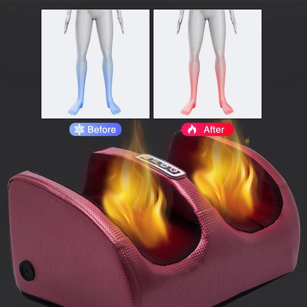 Monclique Electric Foot Massager Shiatsu Kneading Deep Tissue Relief