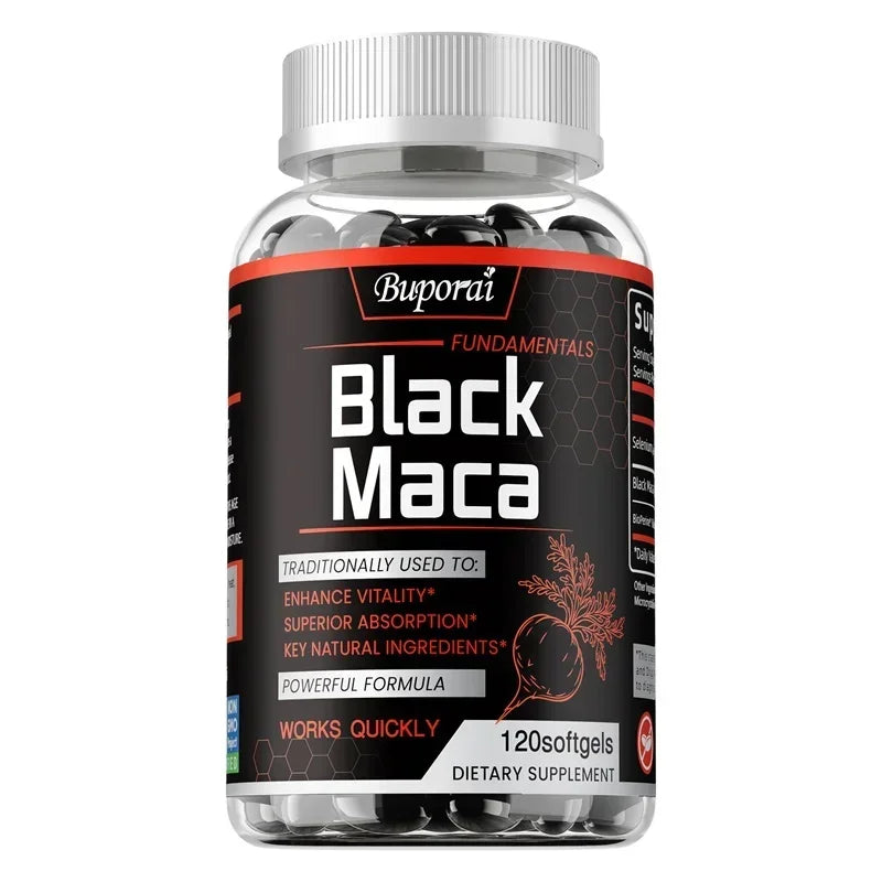 Pslalae Black Maca Supplement Buporai Energy Endurance