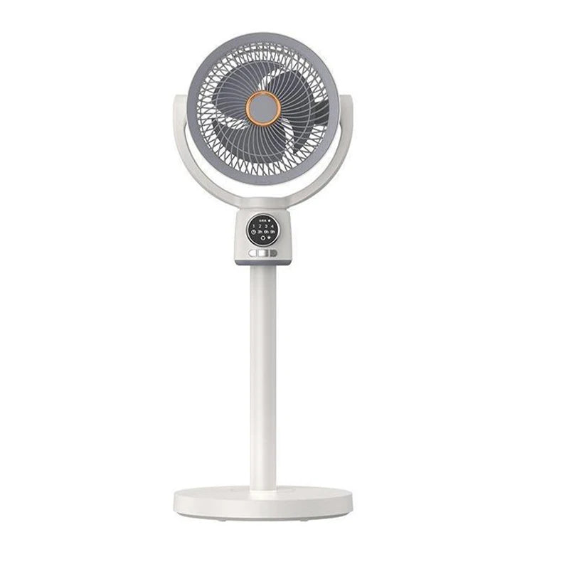 BALASHOV USB Rechargeable Floor Fan Silent Turbine With Timed Operation