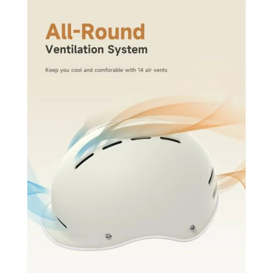 Unisex Bike Helmet For Adults Adjustable Cycling Helmet