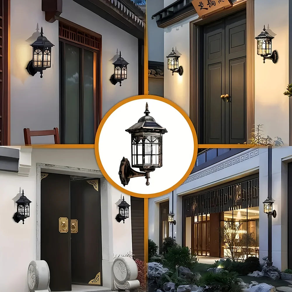 Exterior Solar LED Wall Light With Motion Sensor Outdoor