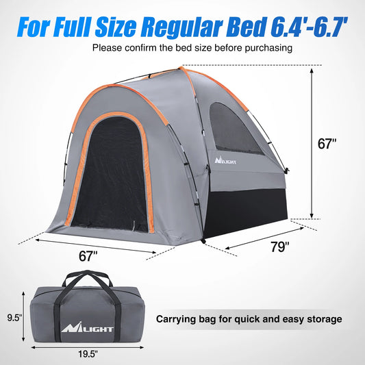Truck Bed Tent For Two Persons Waterproof PU2000mm Outdoor