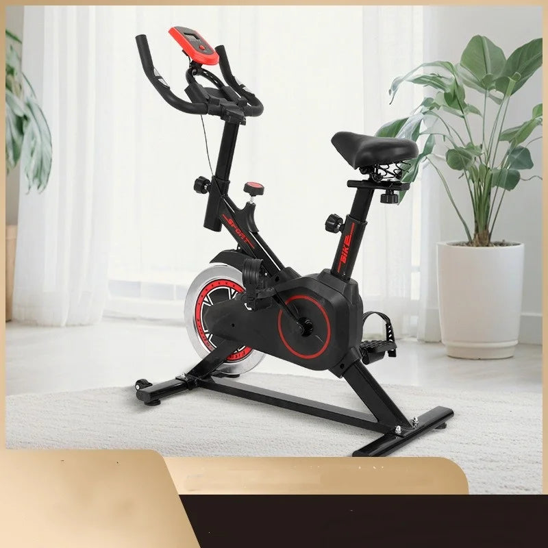 Silent Indoor Spin Bike With Adjustable Comfort Seat For Cardio Training