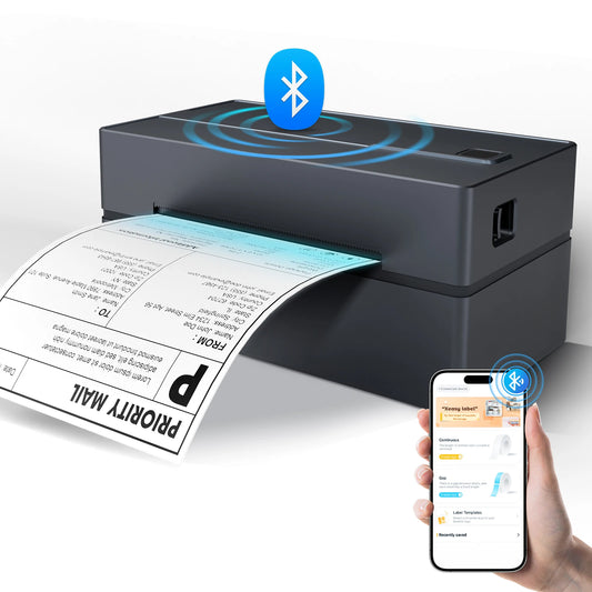 TakeYou Thermal Label Printer Portable No Ink Bluetooth USB