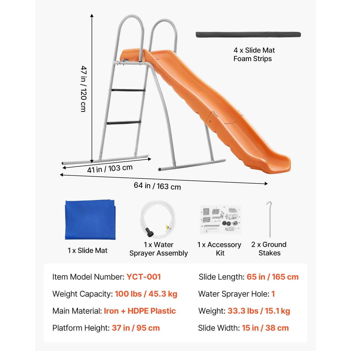 Water Slide With Built In Sprinkler For Backyard Fun