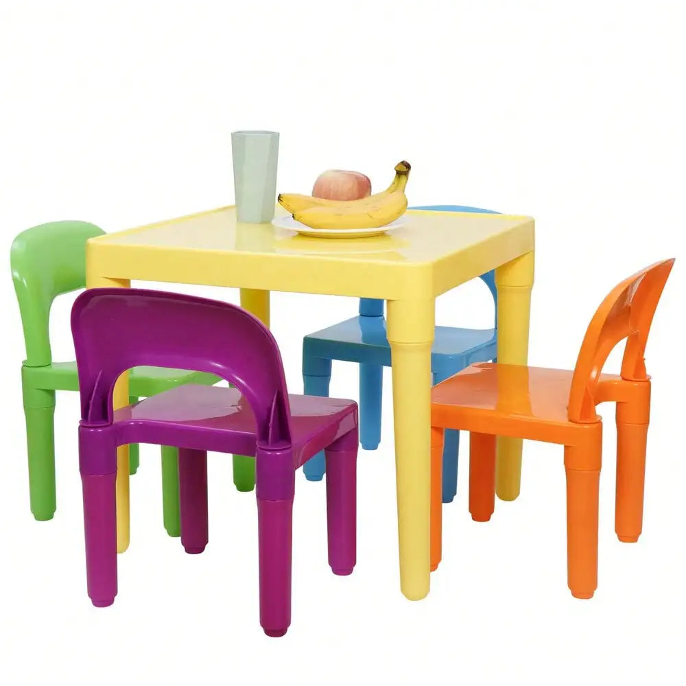 Kids Table And 4 Chairs Toddler Play Set